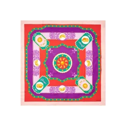 E.Marinella FOULARD IN SETA 90 ROSA Orange vibes Sale