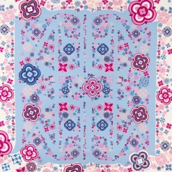 E.Marinella FOULARD IN SETA 90 ROSA World of archivio flowers 1961 Outlet