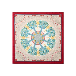 E.Marinella FOULARD IN SETA 90 ROSSO Mosaico Outlet