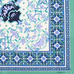 E.Marinella FOULARD IN SETA 90 VERDE CHIARO Maiolica mediterranea Online