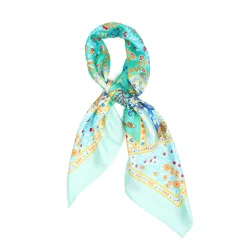 E.Marinella FOULARD IN SETA 90 VERDE CHIARO Napoli terra mia Best