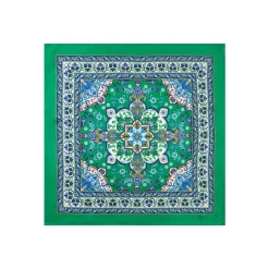 E.Marinella FOULARD IN SETA 90 VERDE Mediterranean vibes Best