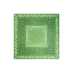 E.Marinella FOULARD IN SETA 65 VERDE OLIVA Eleganza a pois Clearance