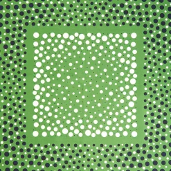 E.Marinella FOULARD IN SETA 65 VERDE OLIVA Eleganza a pois Clearance