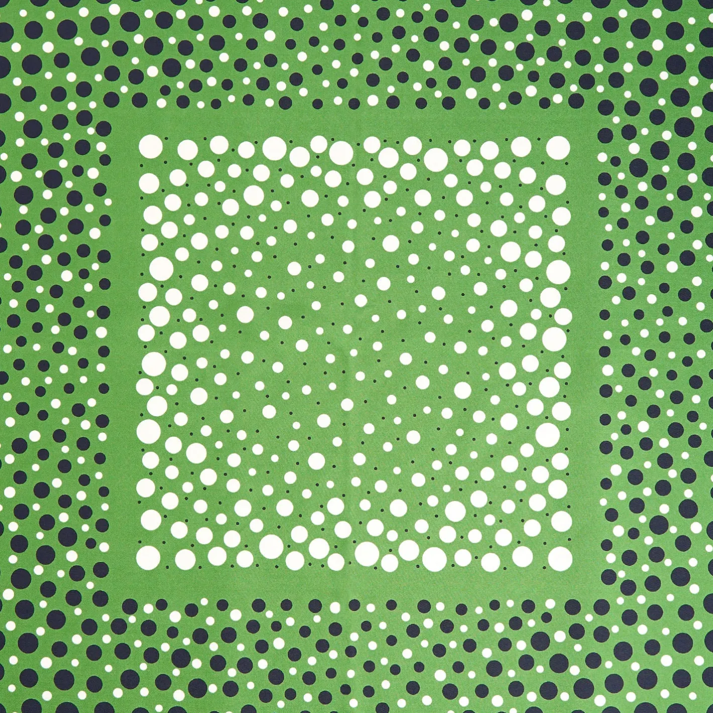 E.Marinella FOULARD IN SETA 65 VERDE OLIVA Eleganza a pois Clearance