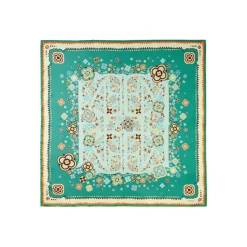 E.Marinella FOULARD IN SETA 90 VERDE World of archivio flowers 1961 Best