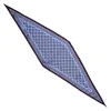 E.Marinella FOULARD ROMBO IN SETA AZZURRO Microfantasia fiore Outlet