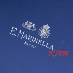 E.Marinella FOULARD ROMBO IN SETA AZZURRO Collezione san valentino Best