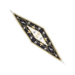 E.Marinella FOULARD ROMBO IN SETA BIANCO Collezione lucky charm Sale