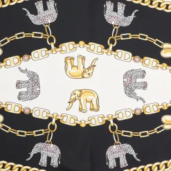 E.Marinella FOULARD ROMBO IN SETA BIANCO Collezione lucky charm Sale