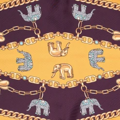 E.Marinella FOULARD ROMBO IN SETA GIALLO Collezione lucky charm Hot