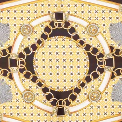 E.Marinella FOULARD ROMBO IN SETA MARRONE SCURO Collezione lucky charm Outlet