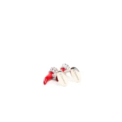 E.Marinella GEMELLI DA POLSO CON CORNETTO ROSSO In argento Online