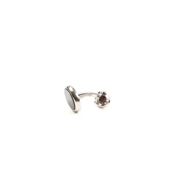 E.Marinella GEMELLI DA POLSO CON ONICE OVALI In argento Clearance
