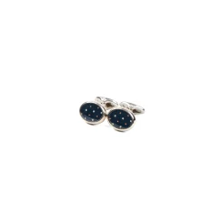 E.Marinella GEMELLI DA POLSO IN ARGENTO BLUCon microfantasia fiore Discount