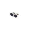 E.Marinella GEMELLI DA POLSO IN ARGENTO BLUCon microfantasia fiore Discount