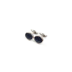 E.Marinella GEMELLI DA POLSO IN ARGENTO BLUCon microfantasia fiore Discount