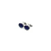 E.Marinella GEMELLI DA POLSO IN ARGENTO BLUCon microfantasia fiore Sale