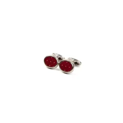 E.Marinella GEMELLI DA POLSO IN ARGENTO BORDEAUXCon microfantasia fiore Sale