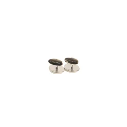 E.Marinella GEMELLI DA POLSO IN ARGENTO BORDEAUXCon microfantasia fiore Sale