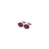 E.Marinella GEMELLI DA POLSO IN ARGENTO FUCSIA Con microfantasia fiore Online