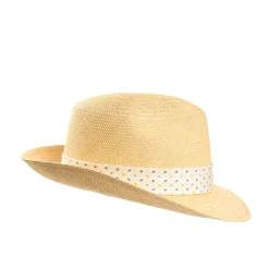 E.Marinella PANAMA MODELLO FEDERICO CON CINTA IN SETA BIANCA, 56 CM E. marinella x borsalino Discount