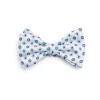 E.Marinella PAPILLON ANNODATO IN SETA AZZURRO Microfantasia geometrica Outlet