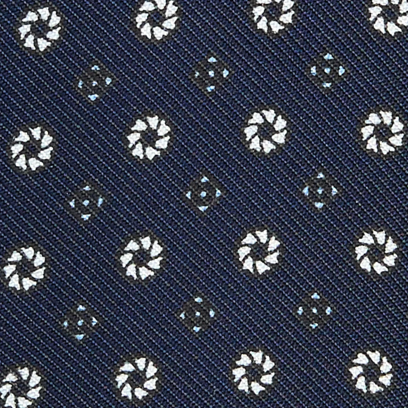 E.Marinella PAPILLON DA ANNODARE IN SETA BLU SCURO Microfantasia fiore Hot
