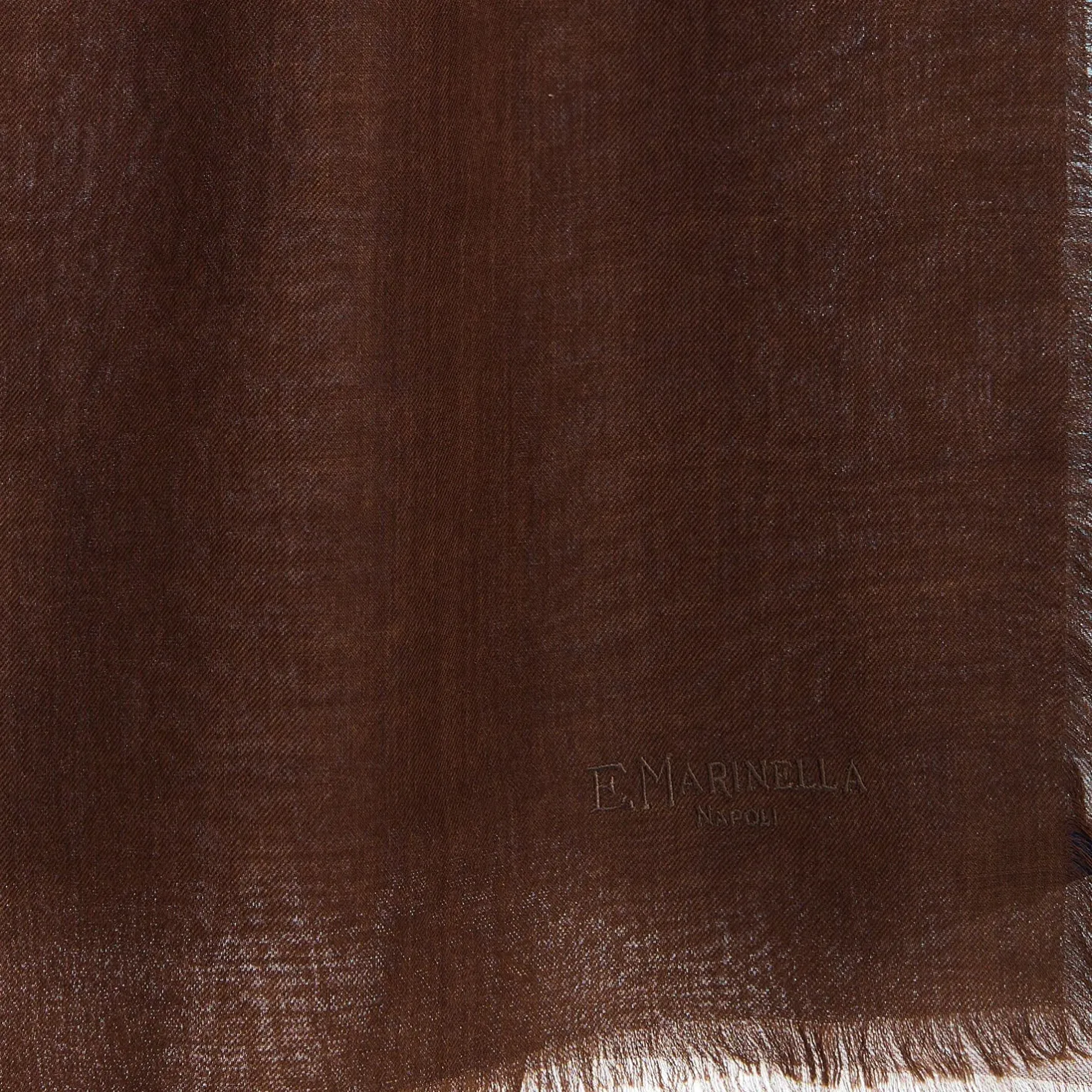 E.Marinella PASHMINA AZZURRA E MARRONE EFFETTO SFUMATO In cashmere Online