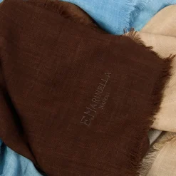 E.Marinella PASHMINA AZZURRA E MARRONE EFFETTO SFUMATO In cashmere Online