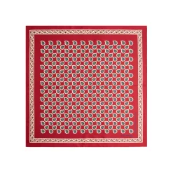 E.Marinella POCHETTE DA TASCHINO IN SETA STAMPATA A MANO BORDEAUX Fantasia archivio 1931 Sale