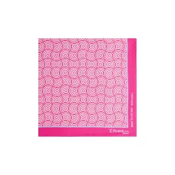 E.Marinella POCHETTE DA TASCHINO IN SETA STAMPATA A MANO FUCSIA Fantasia archivio 1968 Online