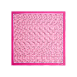 E.Marinella POCHETTE DA TASCHINO IN SETA STAMPATA A MANO FUCSIA Fantasia archivio 1968 Online