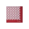 E.Marinella POCHETTE DA TASCHINO IN SETA STAMPATA A MANO BORDEAUX Macrofantasia fiore Sale