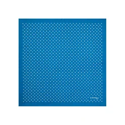 E.Marinella POCHETTE DA TASCHINO IN SETA STAMPATA A MANO BLU MEDIO Microfantasia fiore Hot
