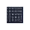 E.Marinella POCHETTE DA TASCHINO IN SETA STAMPATA A MANO BLU SCURO Microfantasia fiore Hot
