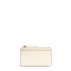 E.Marinella PORTA CARTE DI CREDITO BEIGE In pelle con zip