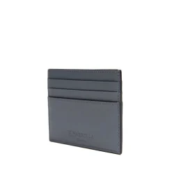 E.Marinella PORTACARTE DI CREDITO IN PELLE GRIGIO SCURO 7 scomparti Best