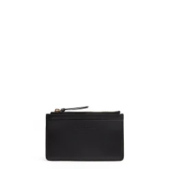 E.Marinella PORTA CARTE DI CREDITO NERO In pelle con zip Hot