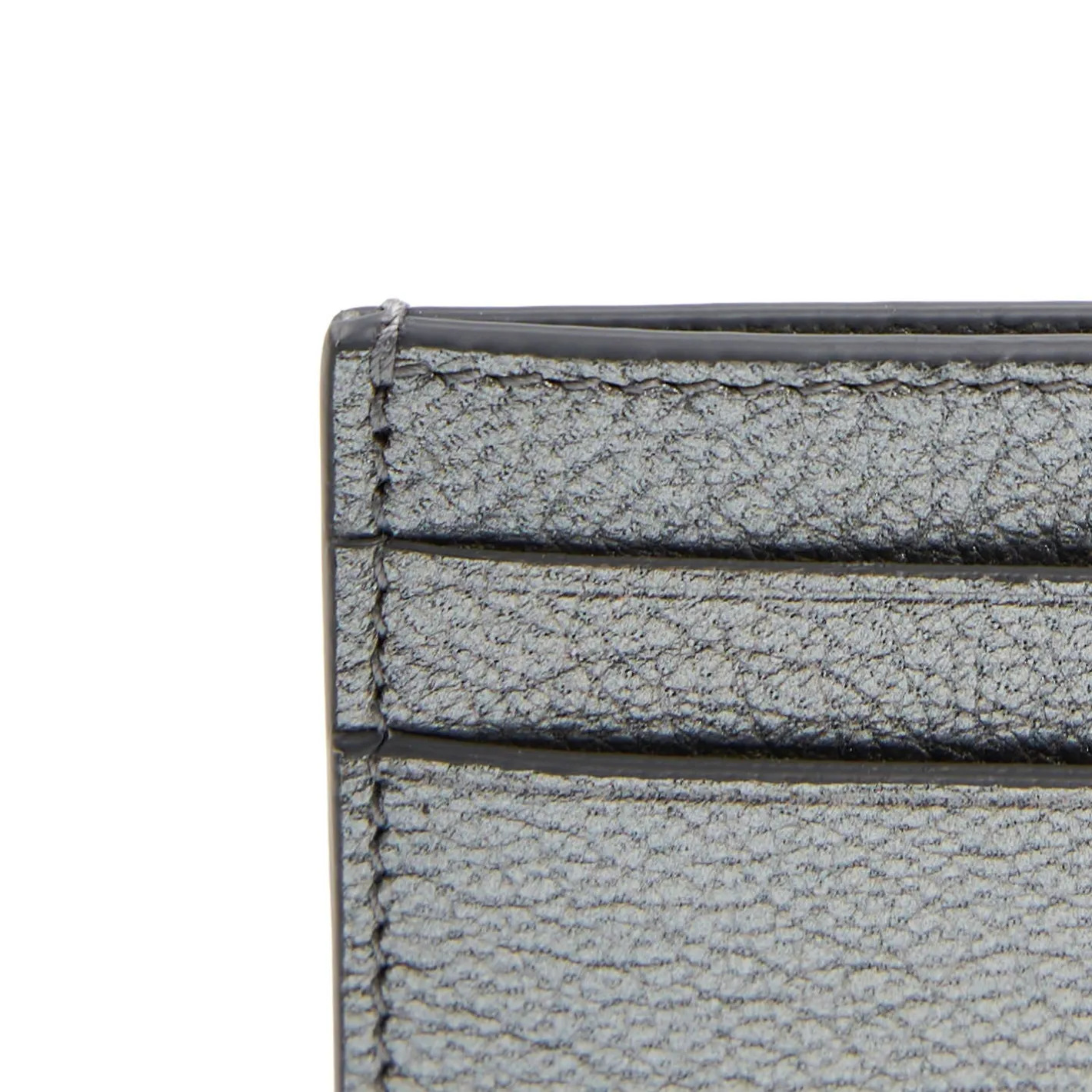 E.Marinella PORTACARTE DI CREDITO PICCOLO GRIGIO In pelle lisciapiombo Clearance