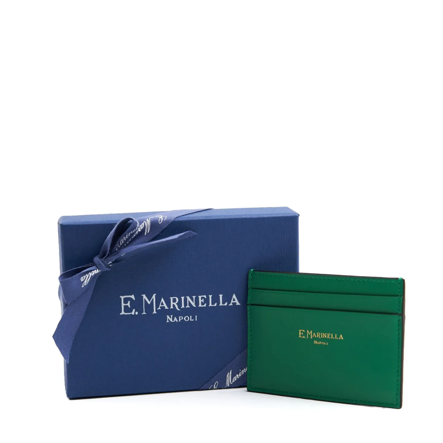 E.Marinella PORTACARTE DI CREDITO PICCOLO VERDE In pelle liscia Best