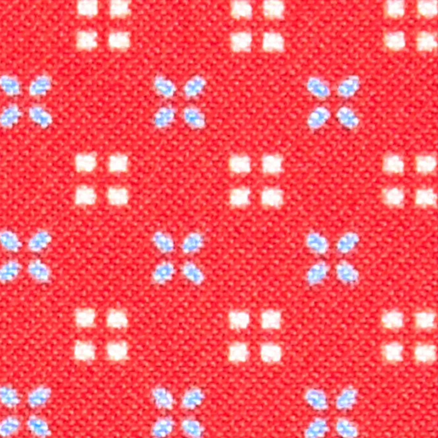 E.Marinella PORTACARTE DI CREDITO SETA E PELLE ROSSO 5 scomparti Hot