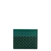 E.Marinella PORTACARTE DI CREDITO SETA E PELLE VERDE SCURO 5 scomparti Outlet