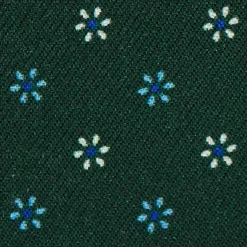 E.Marinella PORTACARTE DI CREDITO SETA E PELLE VERDE SCURO 5 scomparti Outlet