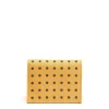 E.Marinella PORTACARTE PIEGHEVOLE IN SETA PELLE GIALLO 10 scomparti Best