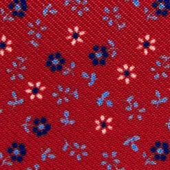E.Marinella PORTACARTE PIEGHEVOLE IN SETA PELLE ROSSO 10 scomparti Sale
