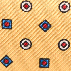 E.Marinella PORTACHIAVI GIALLO In seta e pelle Sale