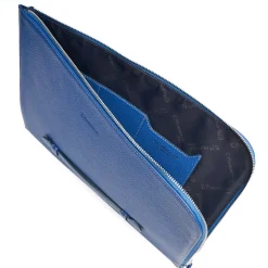 E.Marinella PORTADOCUMENTI BLUETTE In pelle con cinturino Discount