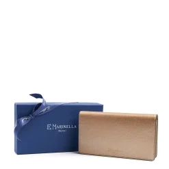 E.Marinella PORTAFOGLIO GRANDE ROSA PLATINO In pelle liscia Discount