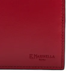 E.Marinella PORTAFOGLIO ORIZZONTALE BORDEAUX In pelle liscia Clearance